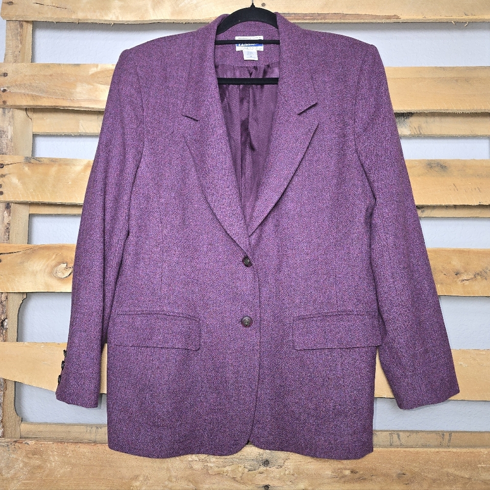 Pendleton Women's Purple Wool Blazer Size:16